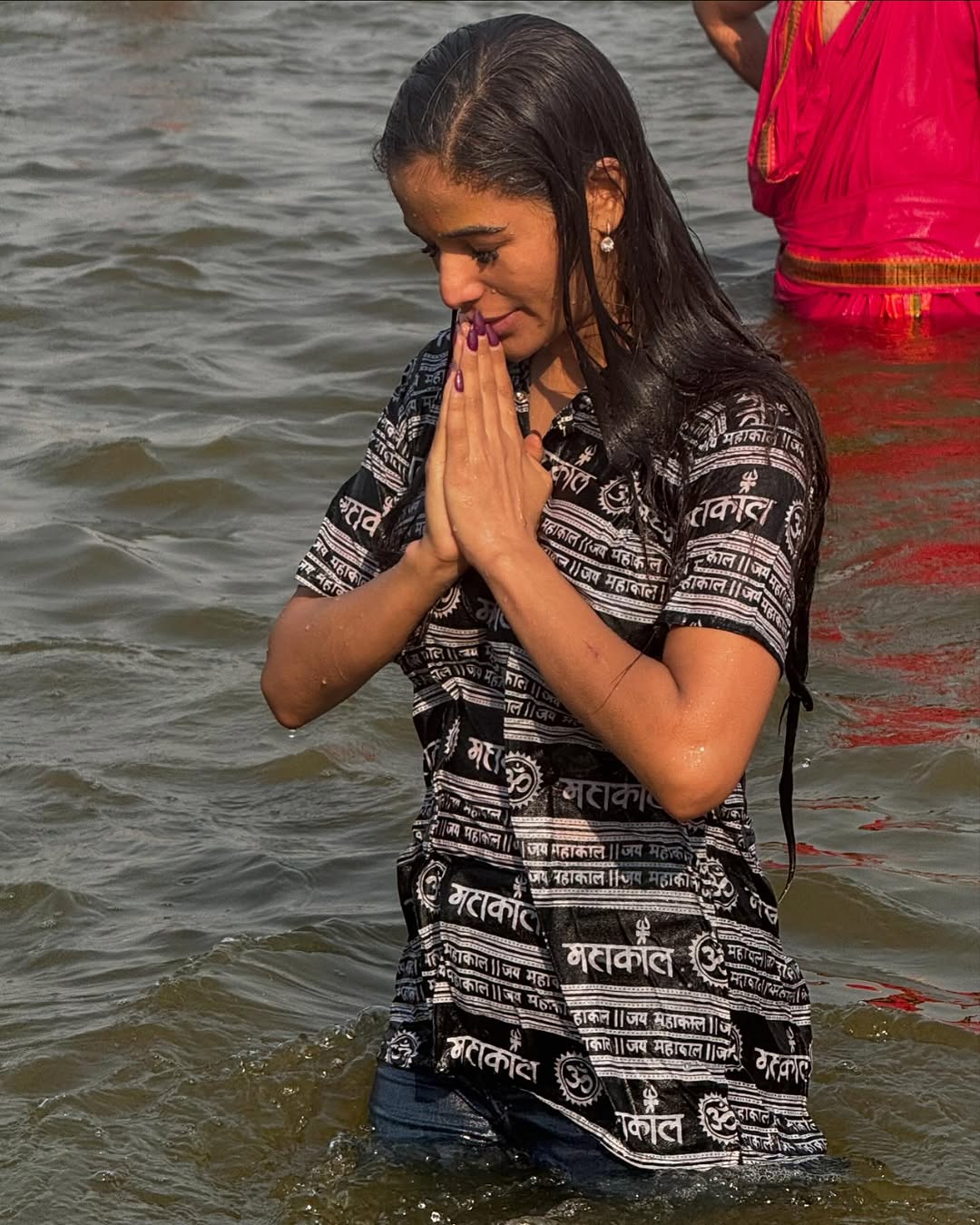 Maha Kumbh Mela 2025: Actress Poonam Pandey Takes Holy Dip In Sangam