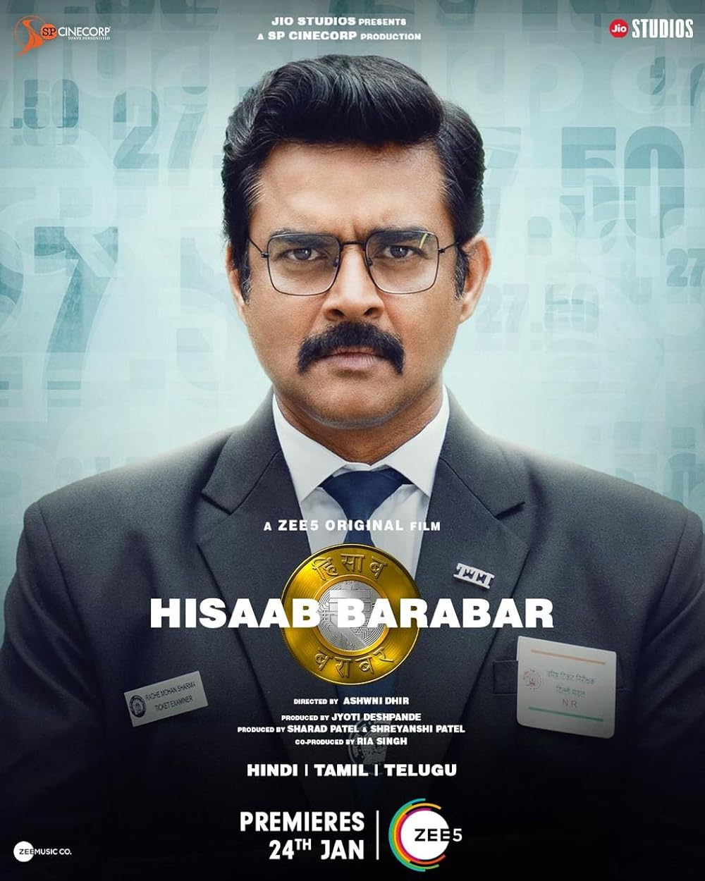 Hisaab Barabar (Zee5): A thrilling drama featuring R Madhavan, Neil Nitin Mukesh, and Kirti Kulhari.