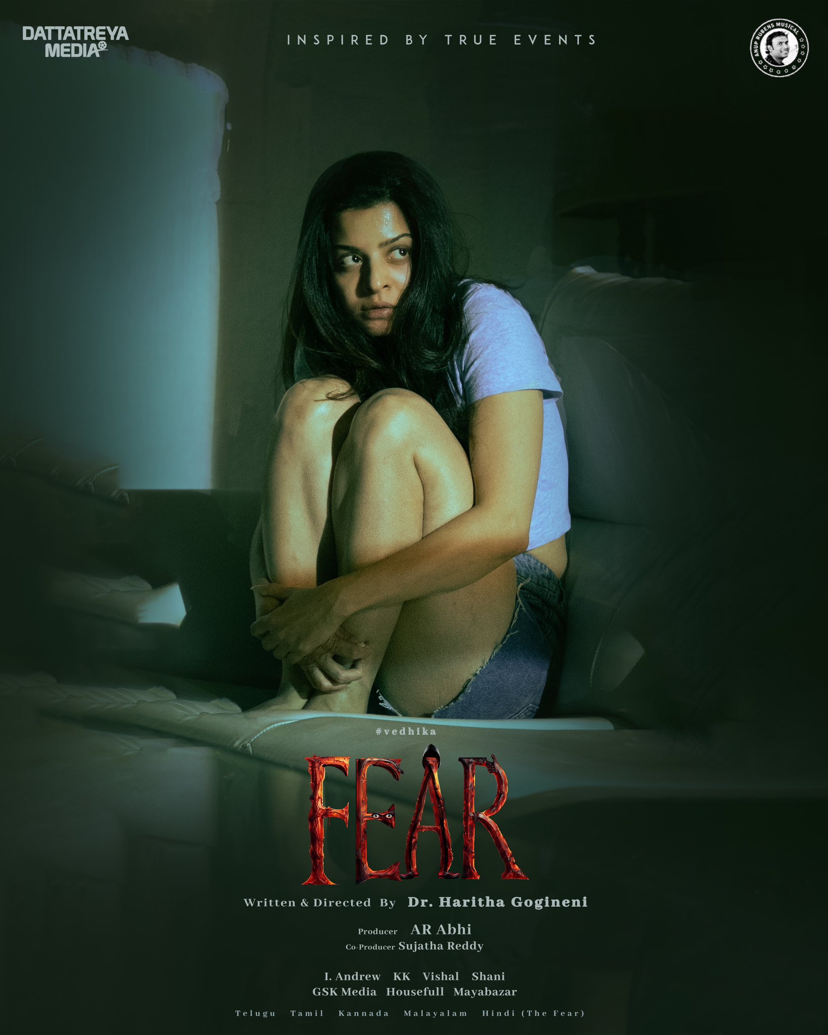 Fear (Amazon Prime Video): A Telugu psychological thriller starring Vedhika and Arvind Krishna.