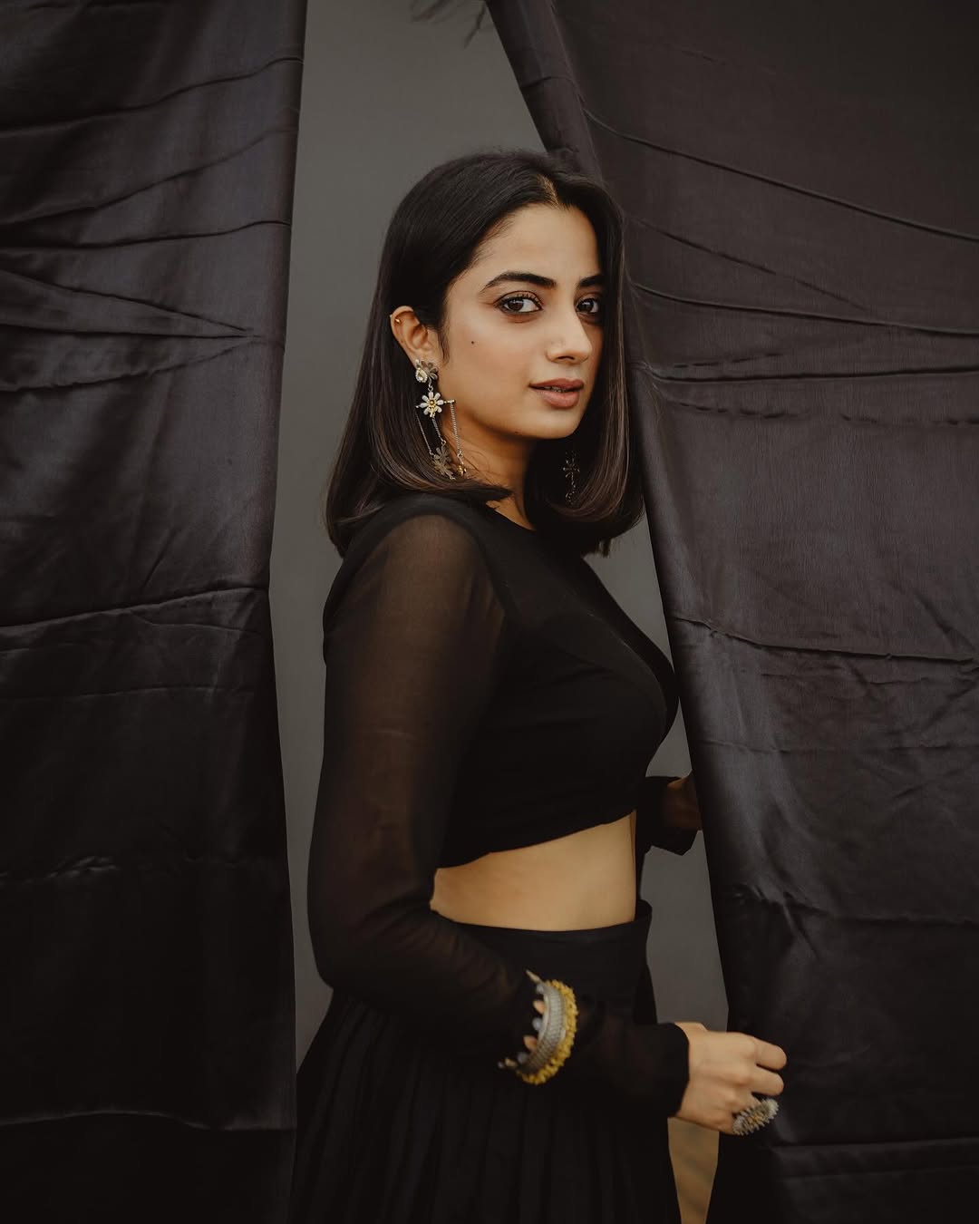 Namitha Pramod's Stunning Classic Black Salwar Photoshoot