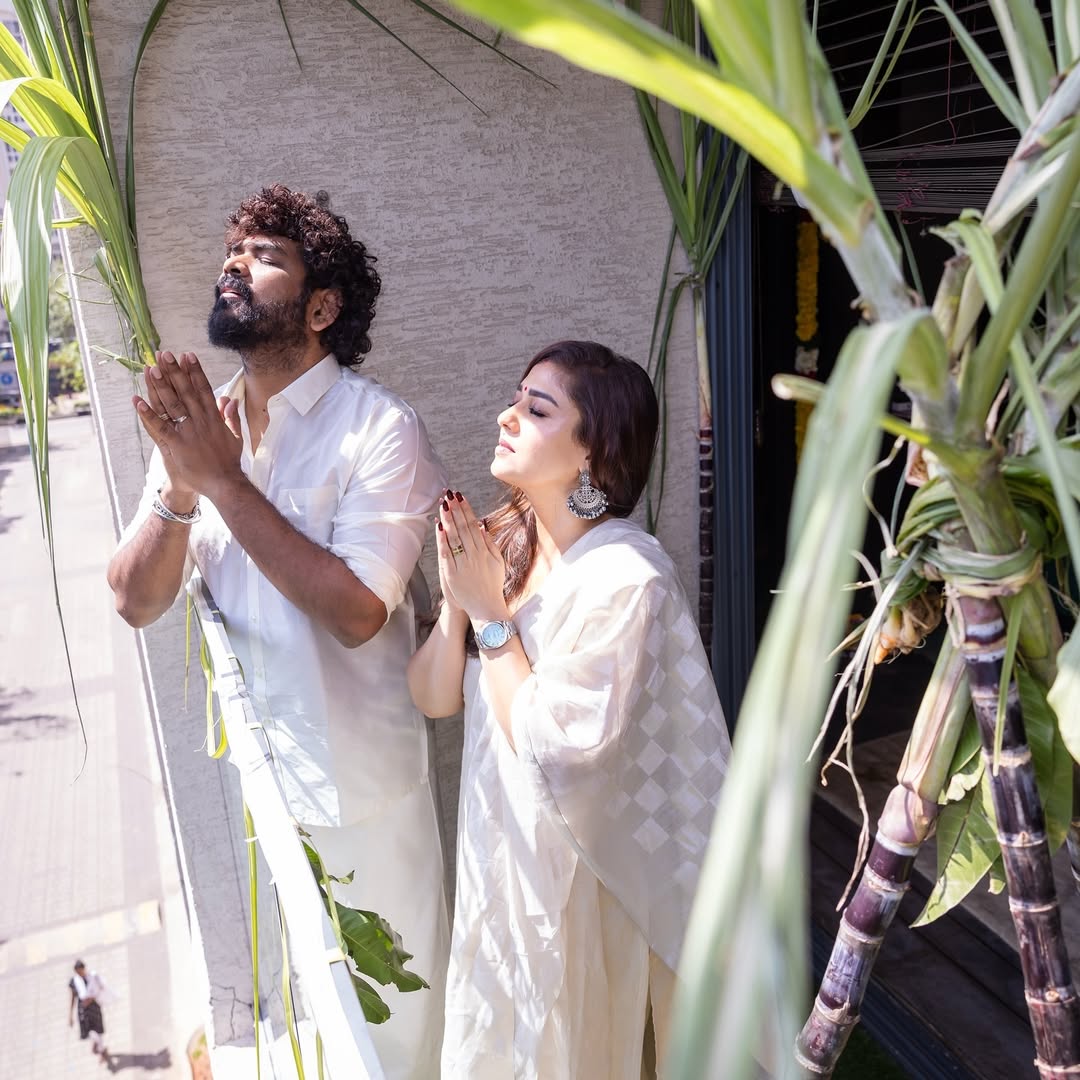 Nayanthara And Vignesh Shivan Celebrate Pongal 2025 With Their Twins