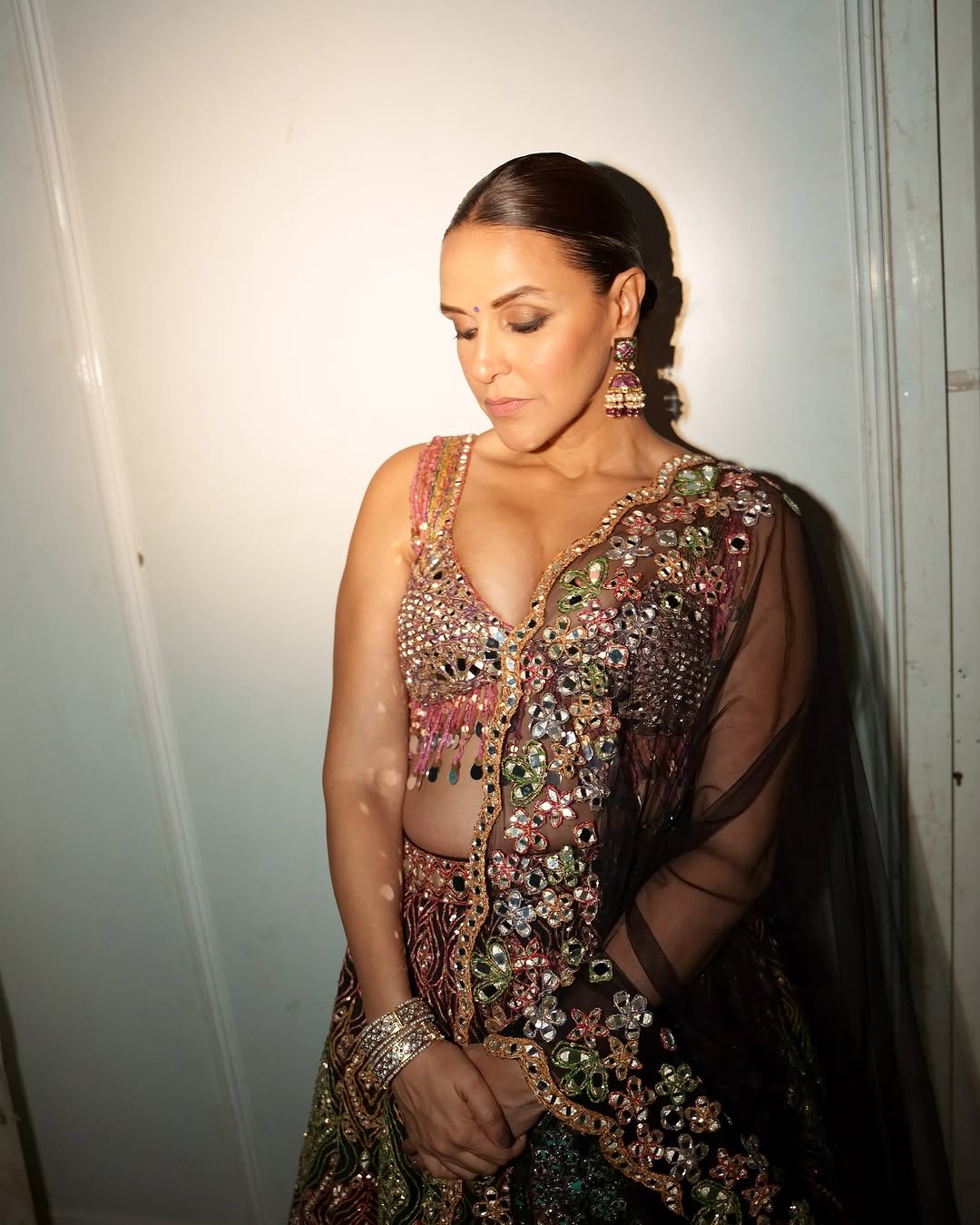 Neha Dhupia Elegant Ethnic Look: A Perfect Blend of Tradition and Modernity