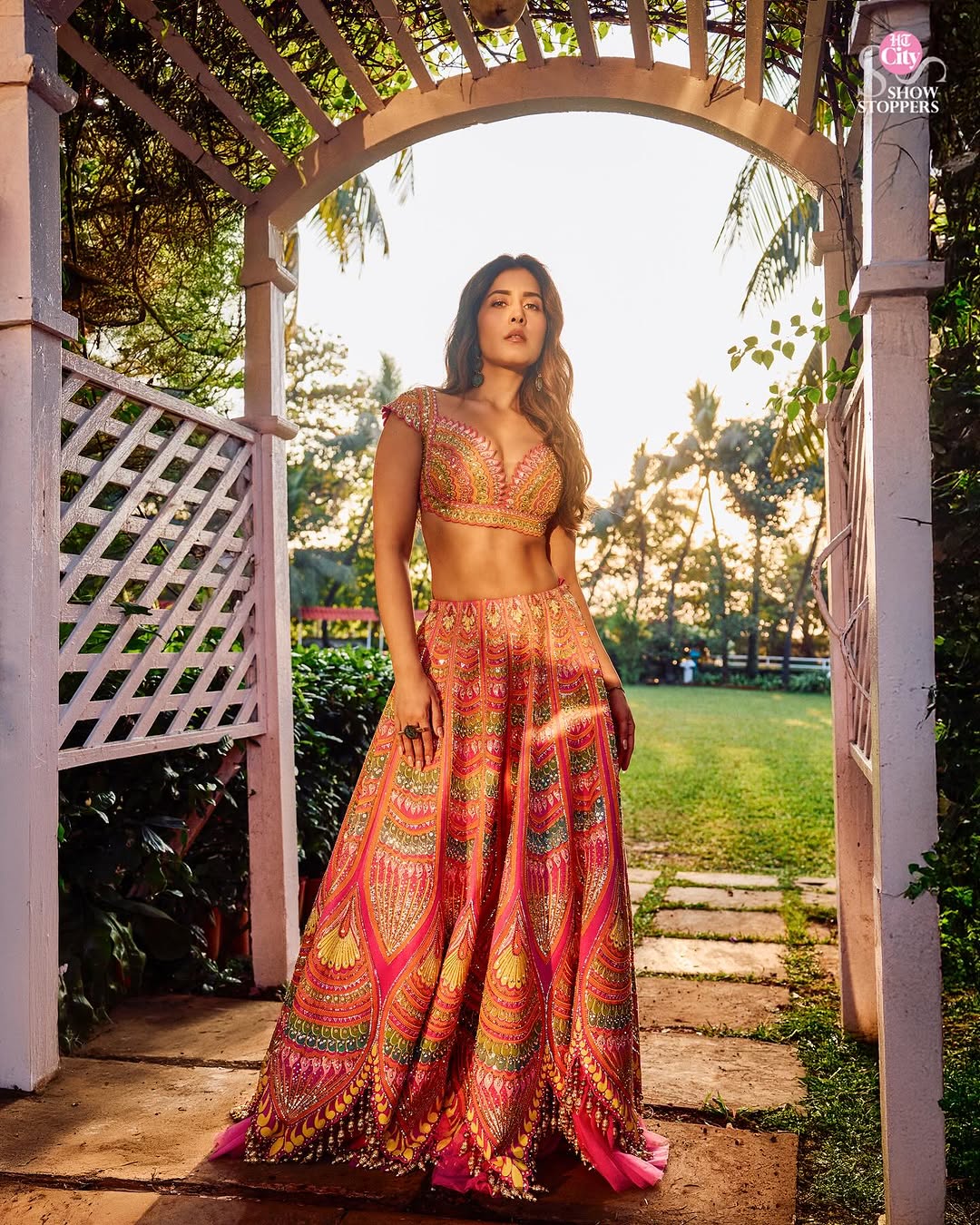 Raashi Khanna's Stunning Photoshoot: A Perfect Blend of Vibrant Elegance and Traditional Charm