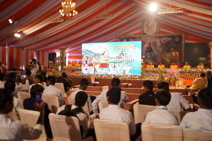 Ramayana Anime Debuts At Maha Kumbh With A Special Screening For Over 200 School Kids ! Check Out The Pics!