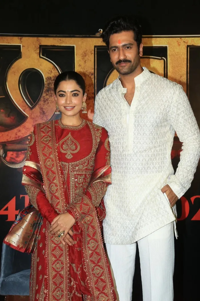 Rashmika Vicky Kaushal Chaava In Trailer Launch