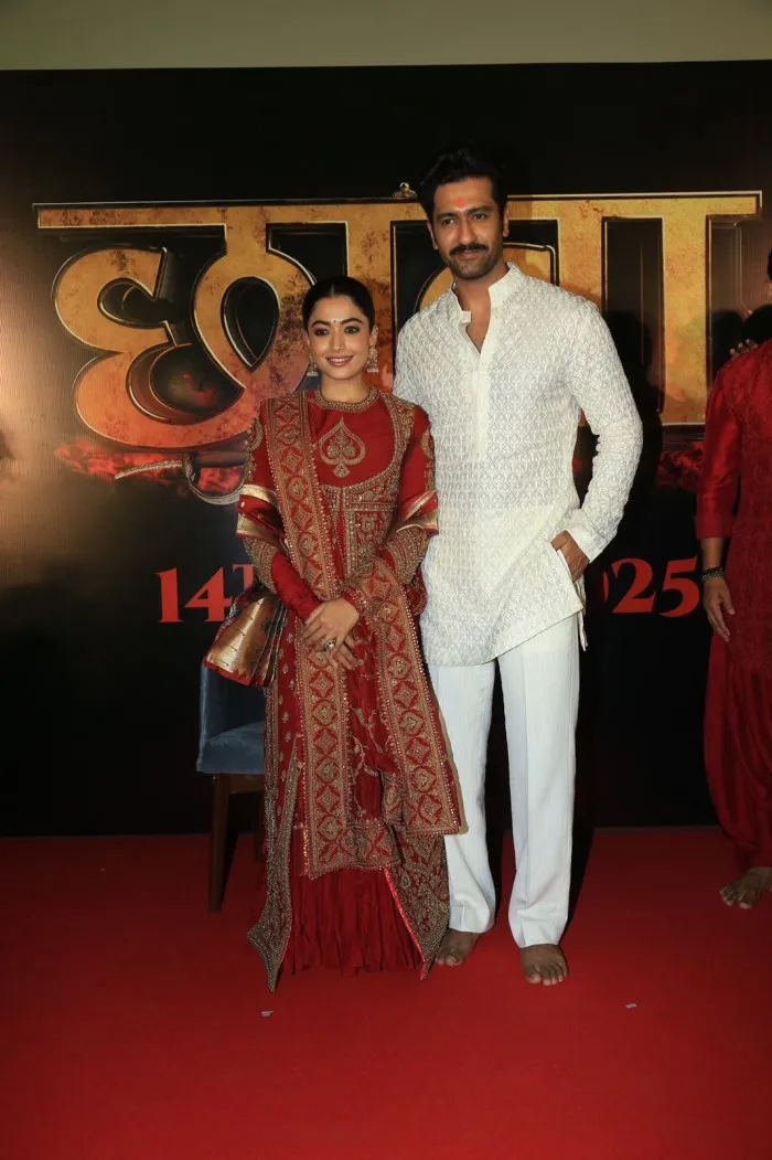Rashmika Vicky Kaushal Chaava In Trailer Launch