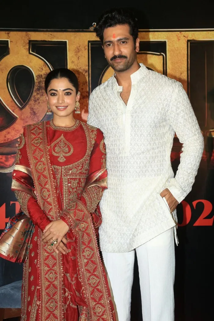 Rashmika Vicky Kaushal Chaava In Trailer Launch
