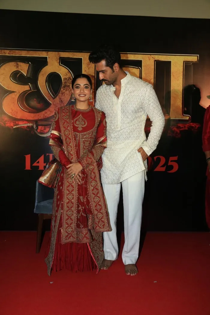 Rashmika Vicky Kaushal Chaava In Trailer Launch