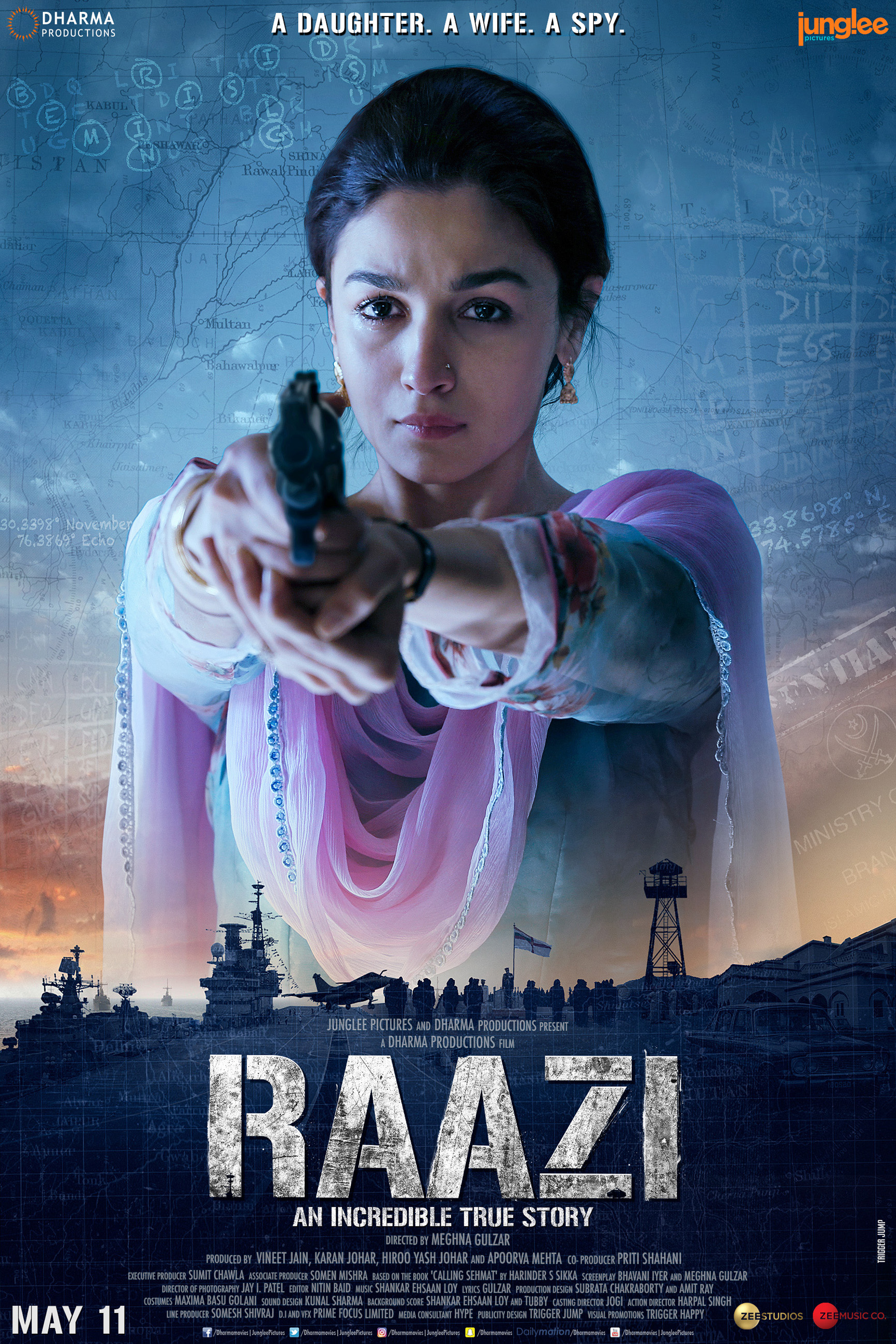 Raazi  Based on Harinder Sikka’s novel ‘Calling Sehmat,’ the movie ‘Raazi’ narrates the story of an Indian spy who marries a Pakistani officer to gather intelligence for India during the 1971 war.