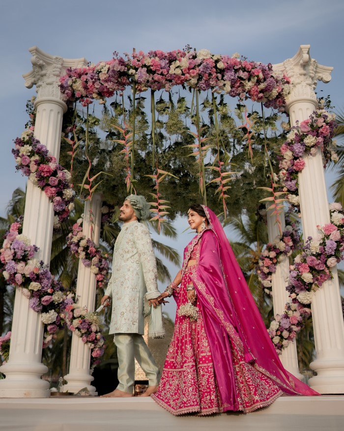 The couple, who have been childhood sweethearts, shared their joy and excitement through heartfelt social media posts, celebrating their journey from friends to soulmates.