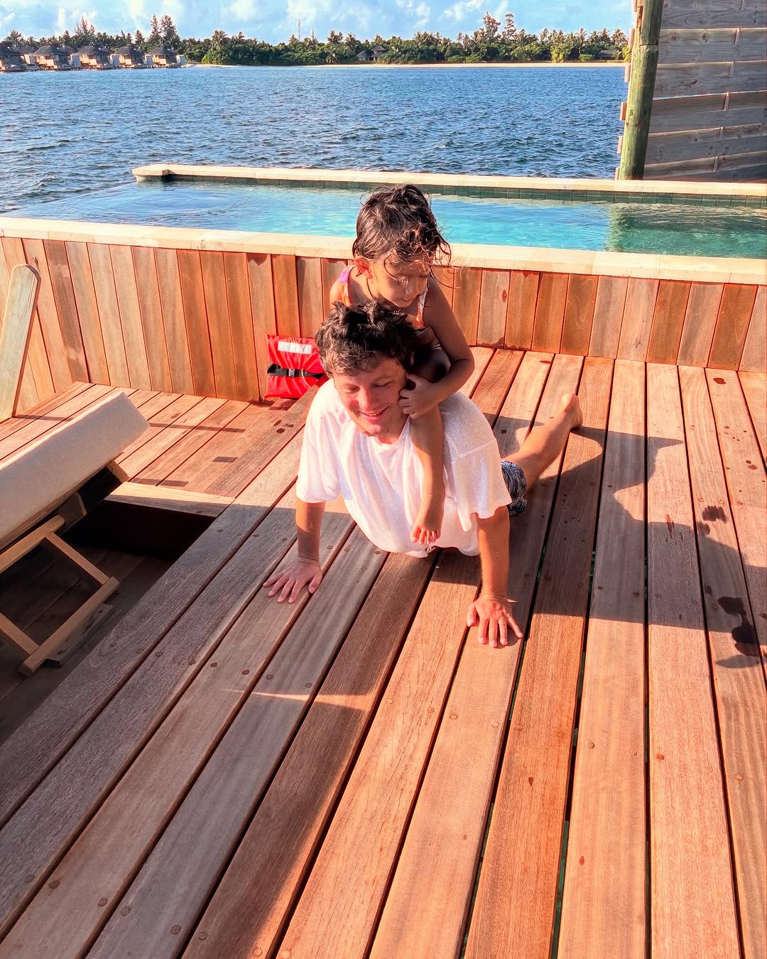 Shriya Saran Enjoys a Family Vacation in the Maldives with Husband Andrei Koscheev and Daughter