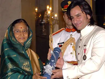 Saif Ali Khan was honored with the Padma Shri, India's fourth highest civilian award, for his contributions to Indian cinema.