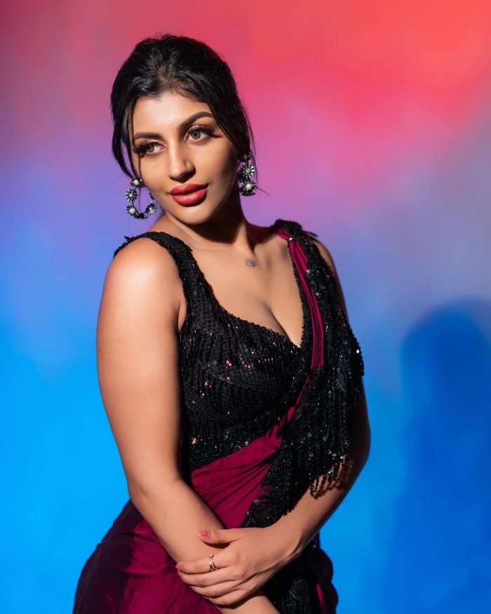 Yashika Aannand's Glamorous Saree Look – A Stunning Blend Of Elegance And Boldness