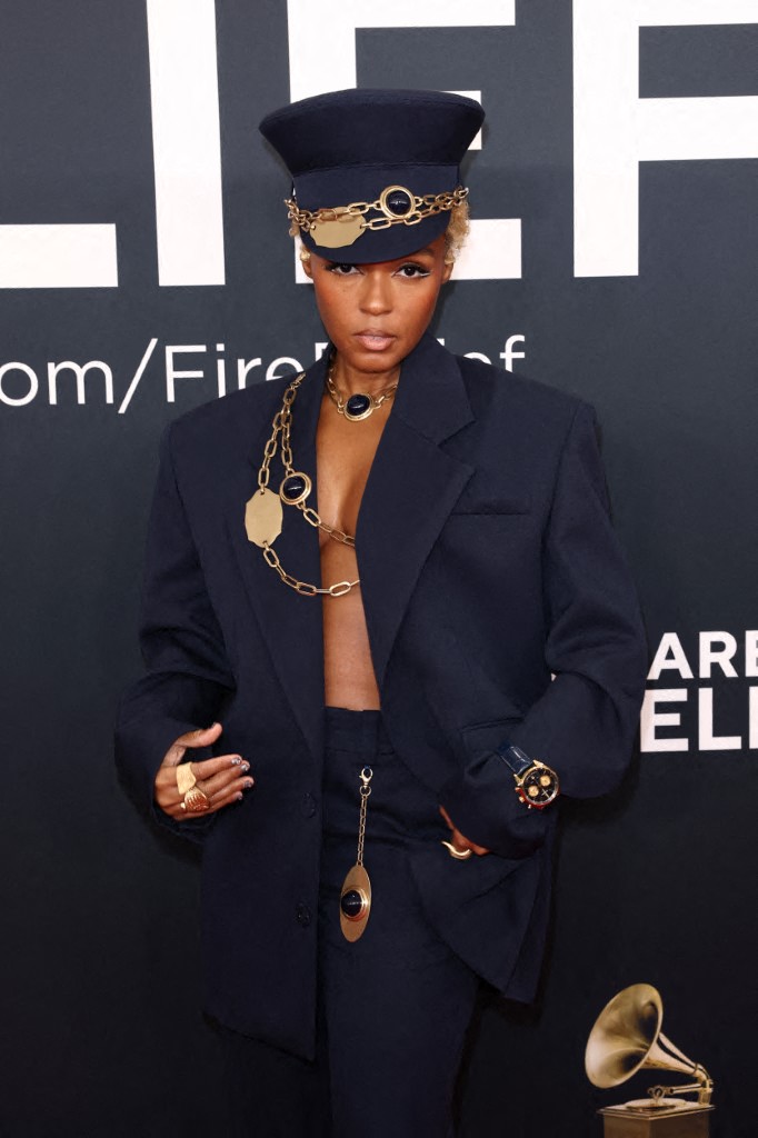 Janelle Monáe's Red Carpet Look at the 67th Annual GRAMMY Awards