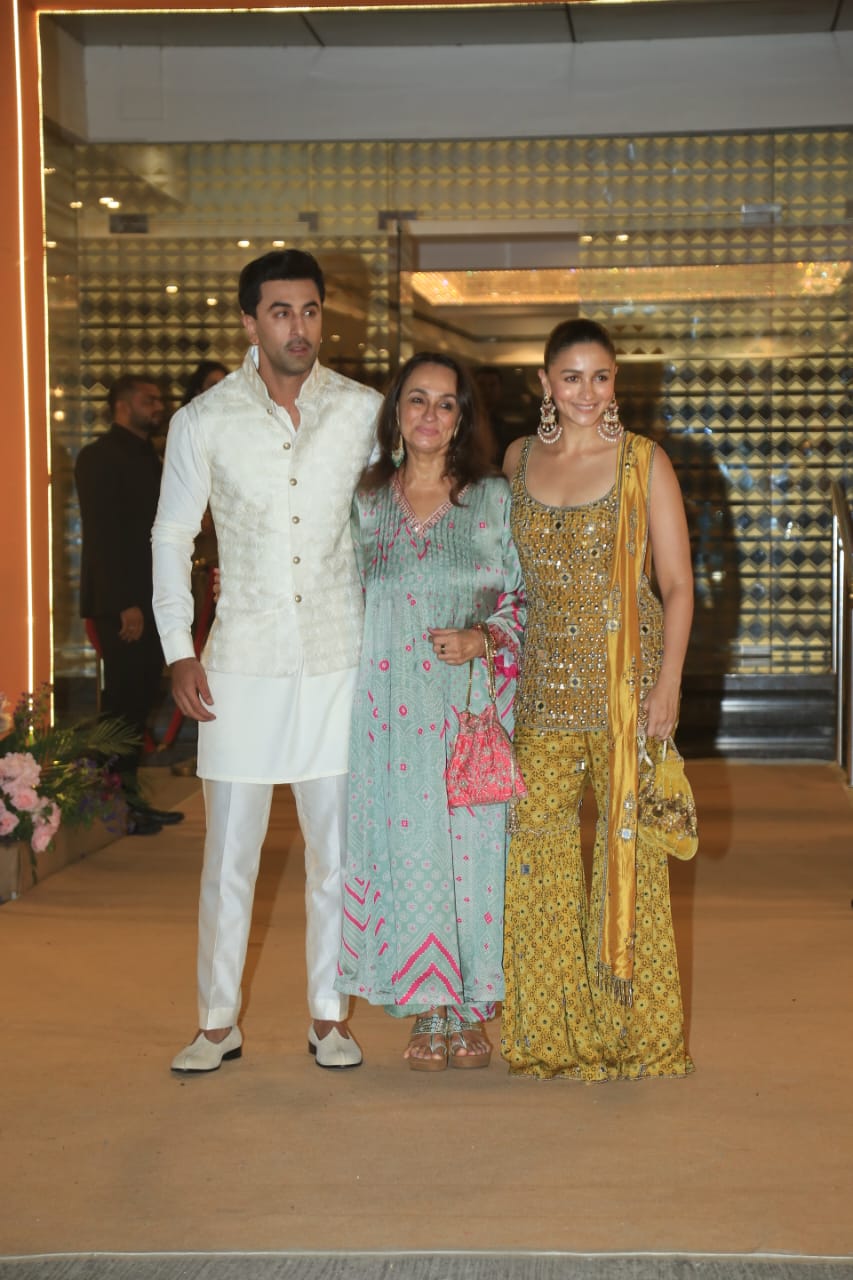 Alia Bhatt And Ranbir Kapoor At Aadar Jain And Alekha Advani's Mehendi Ceremony
