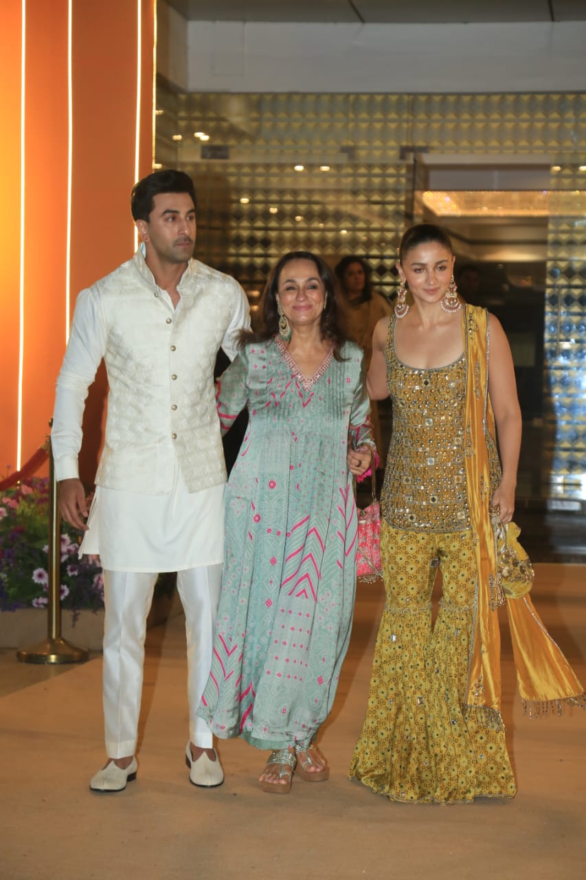 Alia Bhatt And Ranbir Kapoor At Aadar Jain And Alekha Advani's Mehendi Ceremony