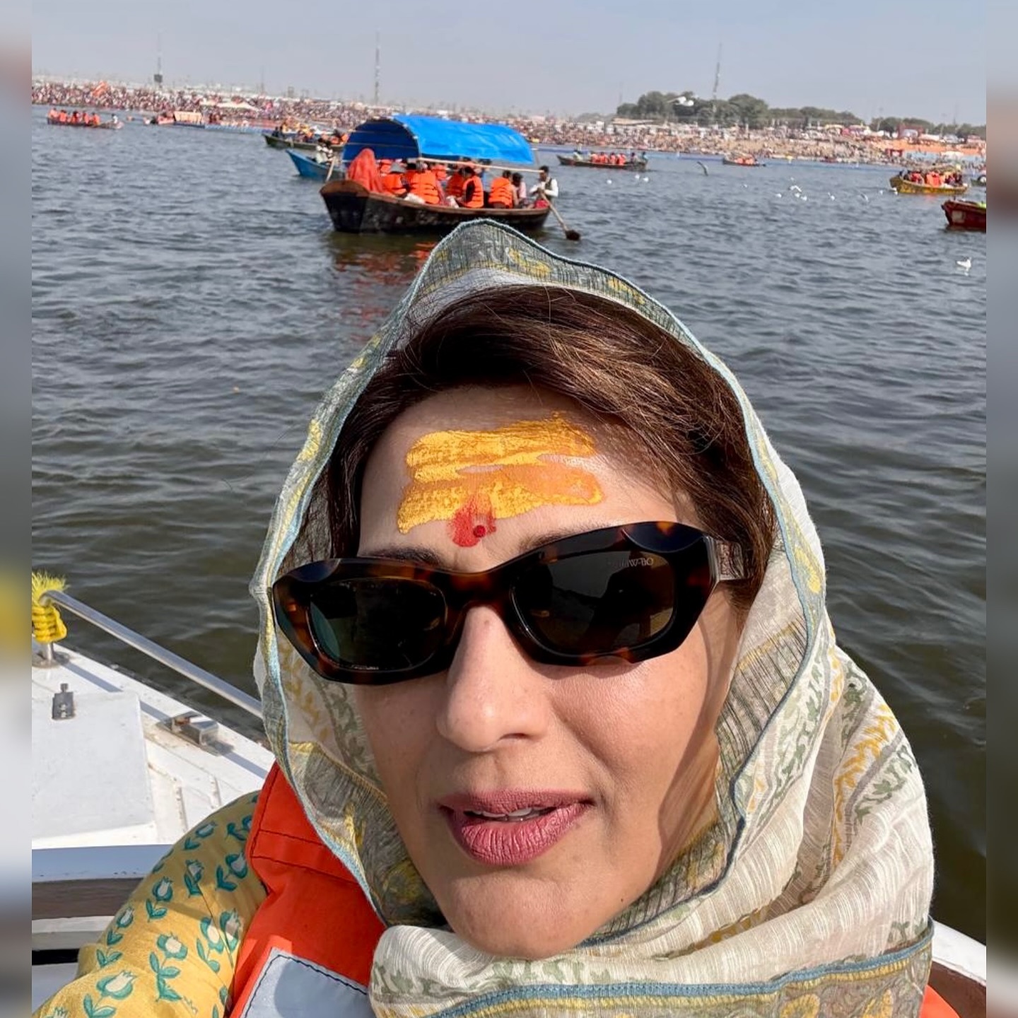 Sonali Bendre in Maha Kumbh Mela