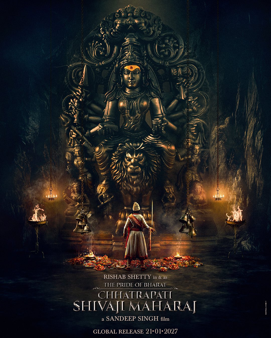 Chhatrapati Shivaji Maharaj Jayanti 2025; Rishab Shetty's the pride of bharat poster out