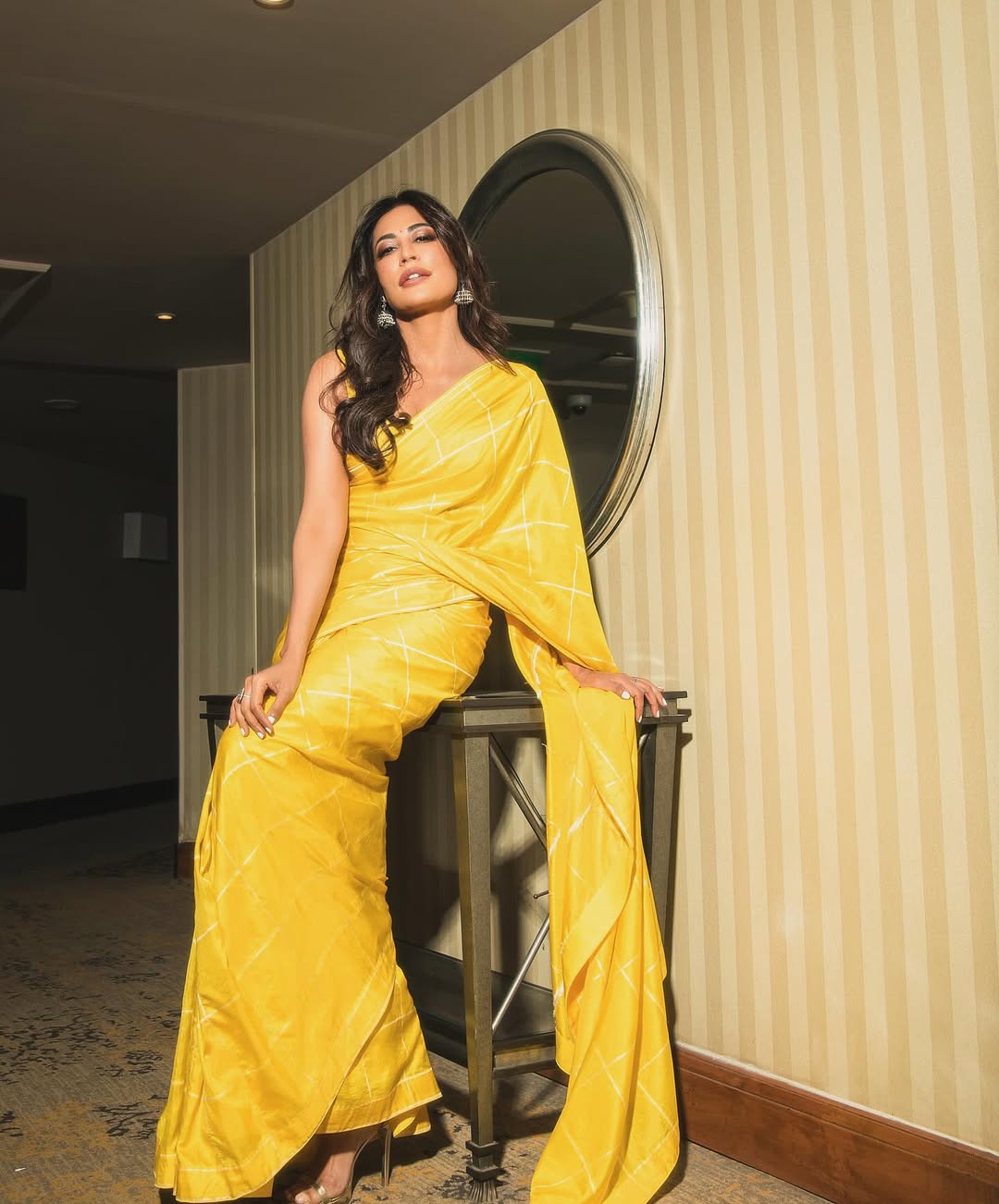 Chitrangada Singh Shines in a Yellow Saree In Her Recent Photoshoot