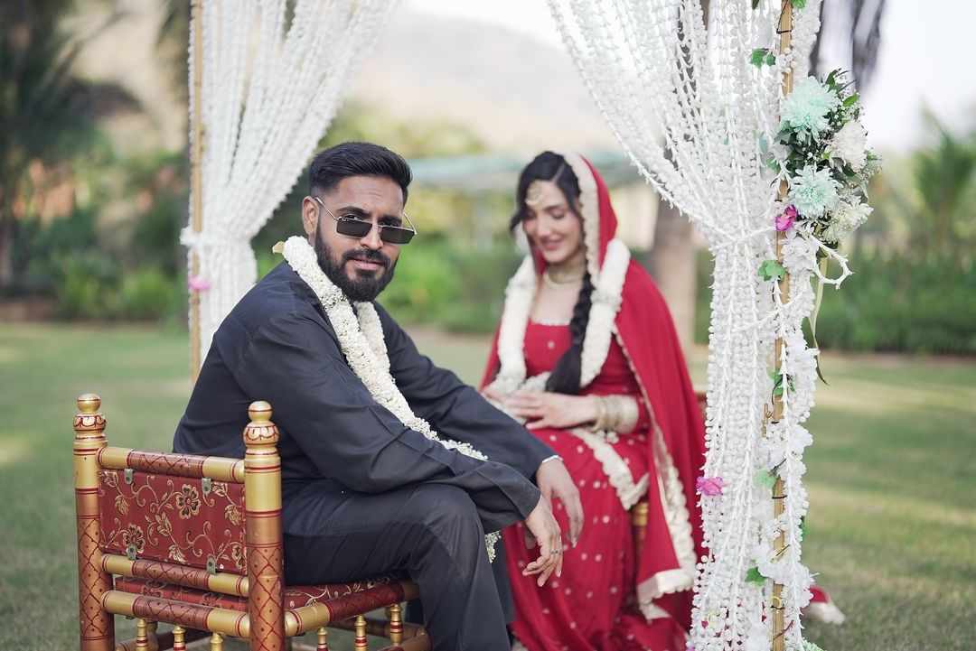 Emiway Bantai Shares Wedding Pictures With Swaalina From Paris