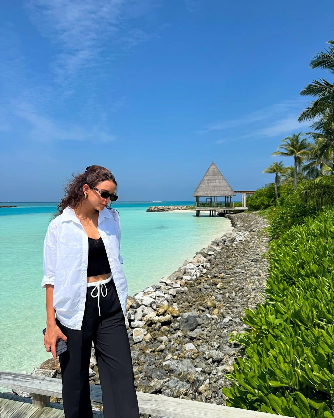 Gorgeous Triptii Dimri Enjoys the Maldives: Beach Bathing To Posing For The Camera