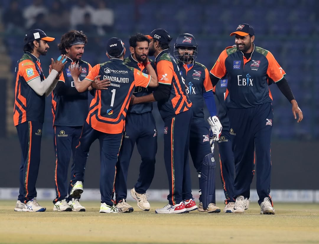 In Pics: Bhojpuri Dabanggs Claim Season 1st Victory in Celebrity Cricket League