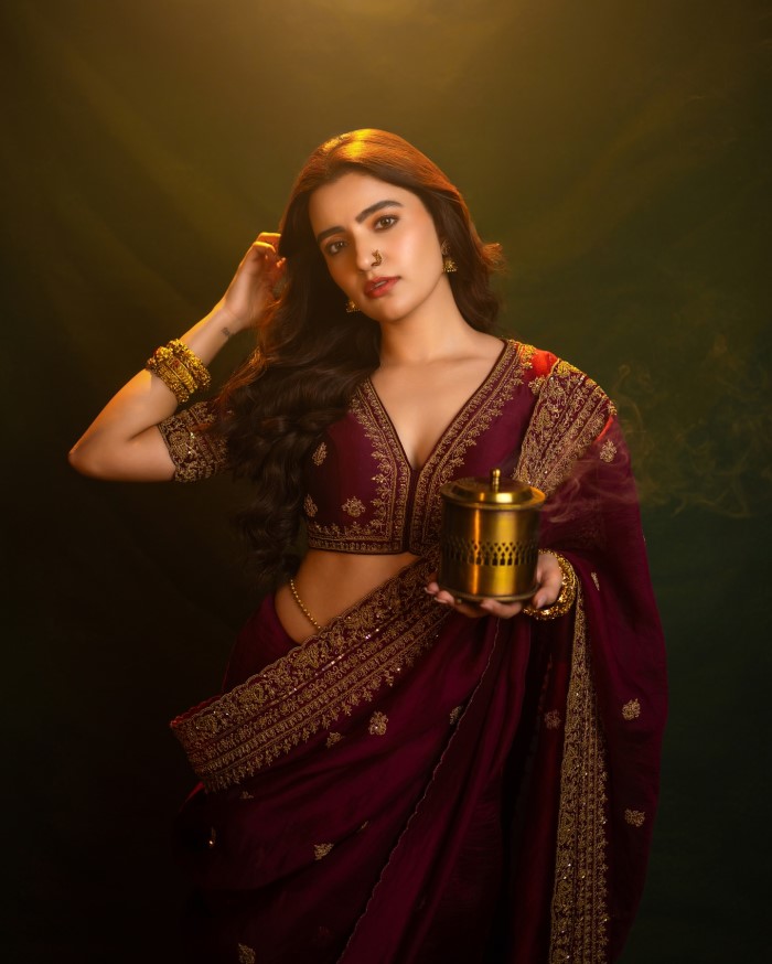 Rukshar Dhillon saree photoshoot