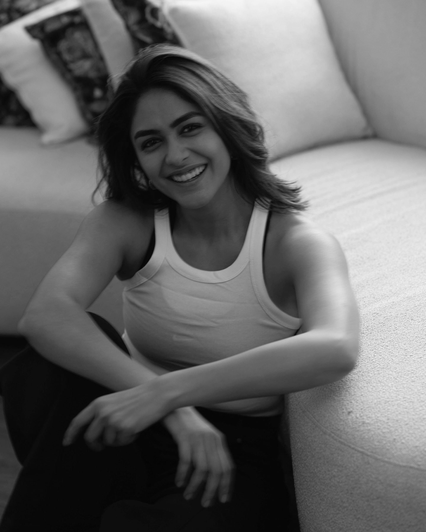 Mrunal Thakur's Stunning Black And White Photoshoot