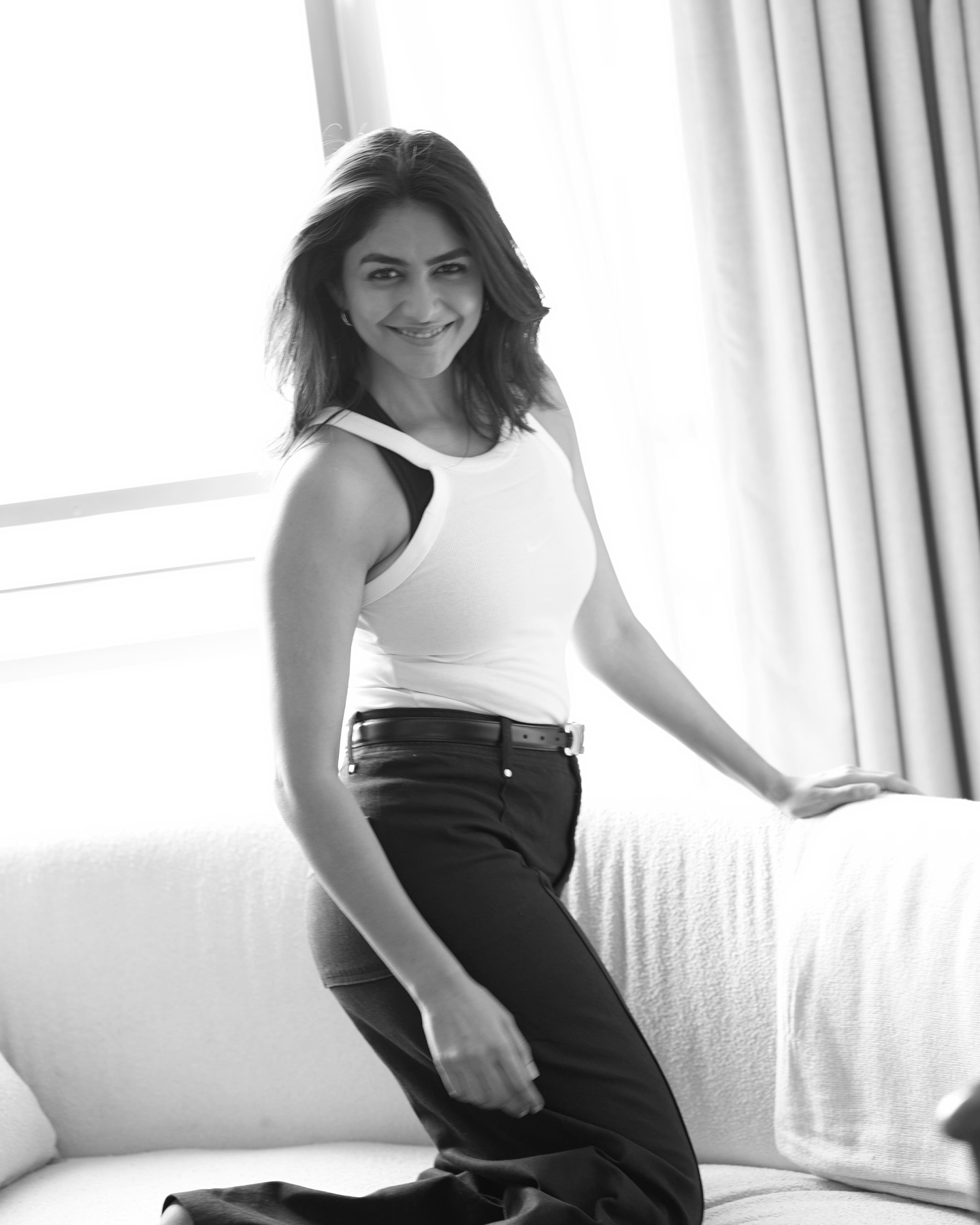 Mrunal Thakur's Stunning Black And White Photoshoot