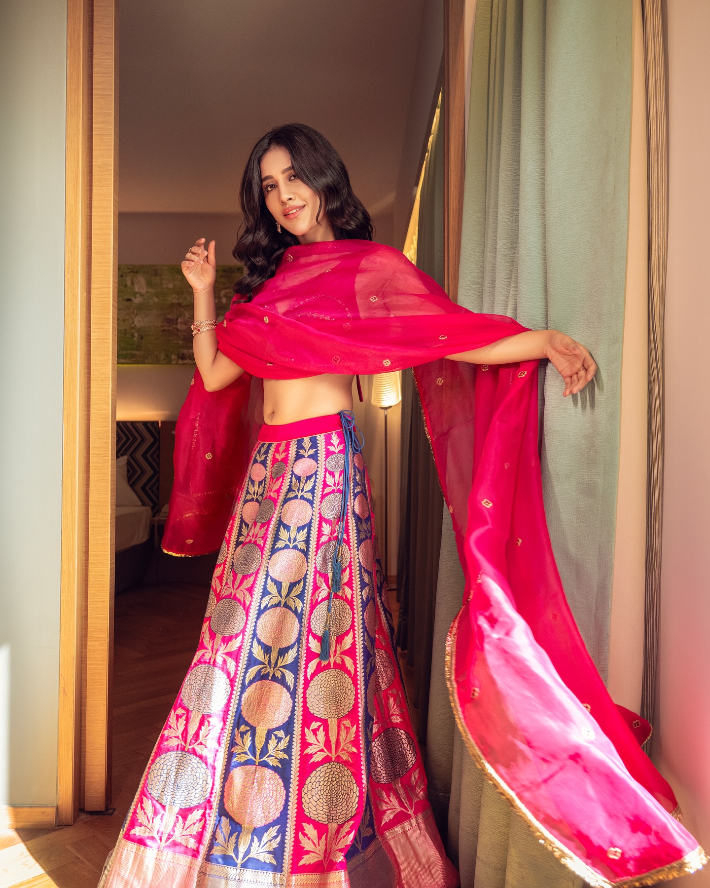 Nabha Natesh Gorgeous Stills In Ethnic Wear