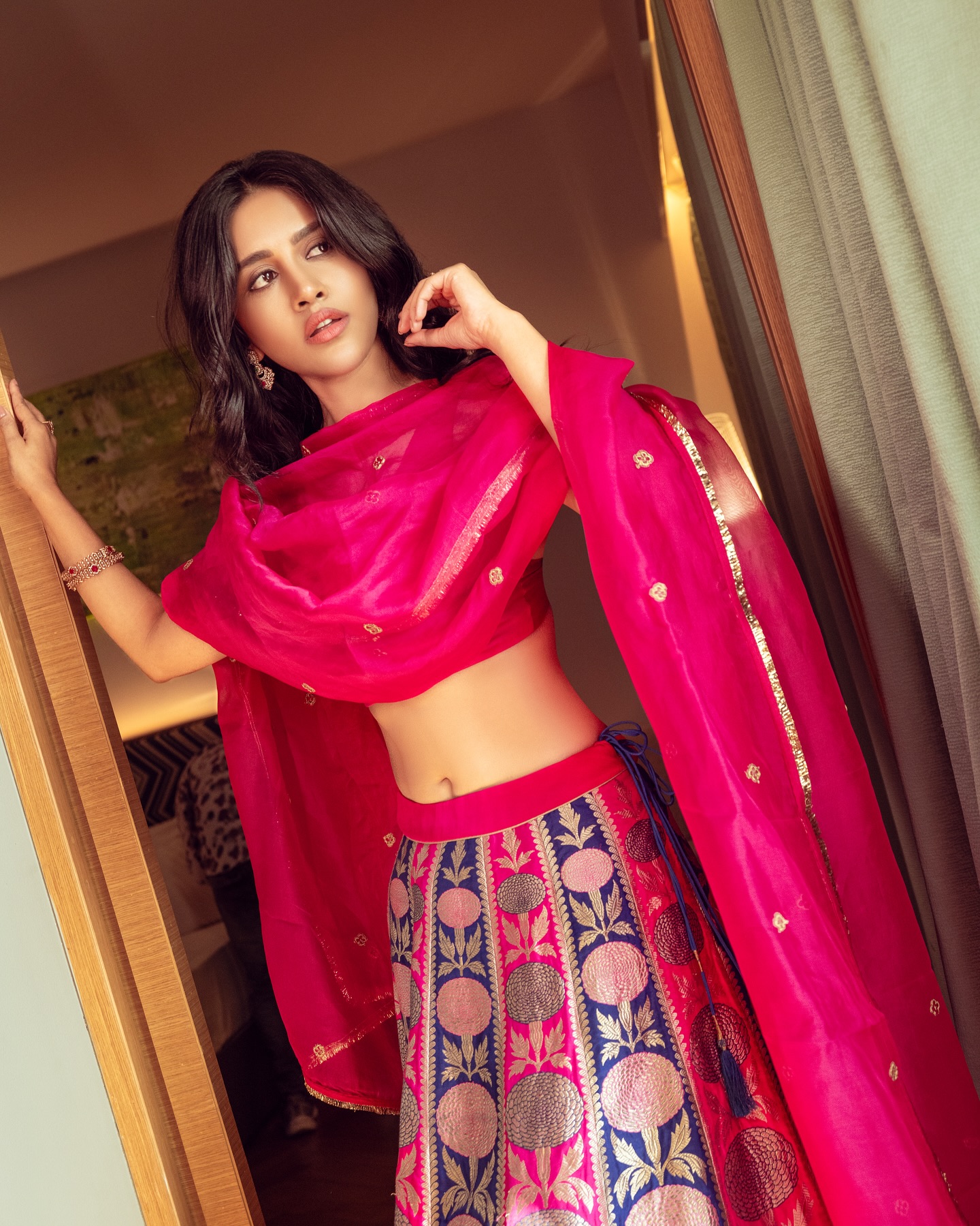 Nabha Natesh Gorgeous Stills In Ethnic Wear