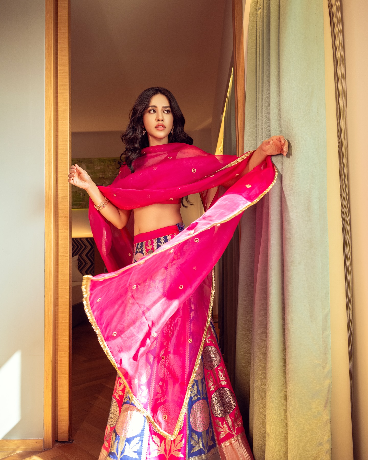 Nabha Natesh Gorgeous Stills In Ethnic Wear