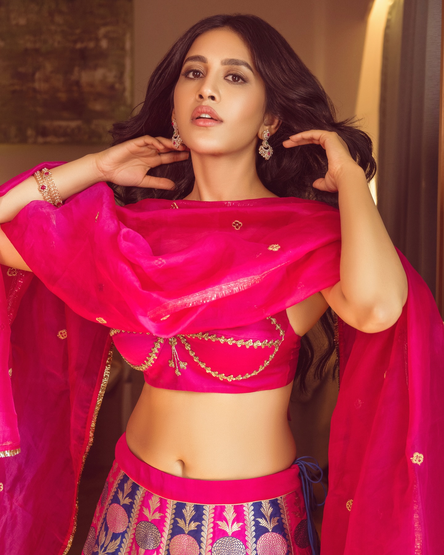 Nabha Natesh Gorgeous Stills In Ethnic Wear