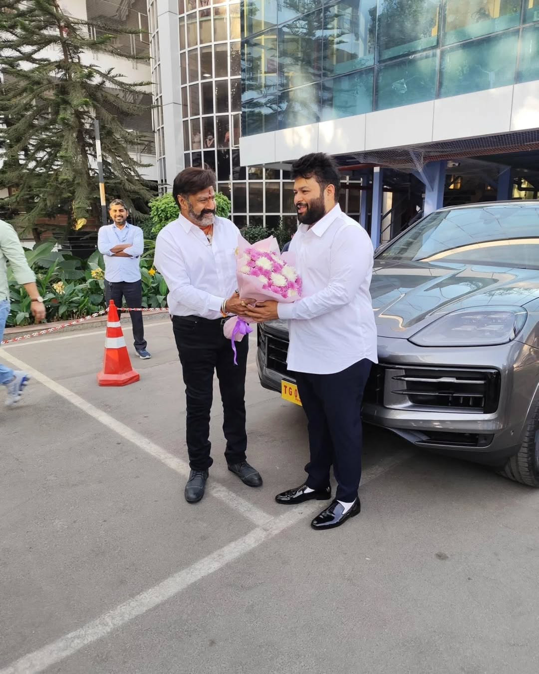 Nandamuri Balakrishna Gifted Thaman S With A Grand Porsche