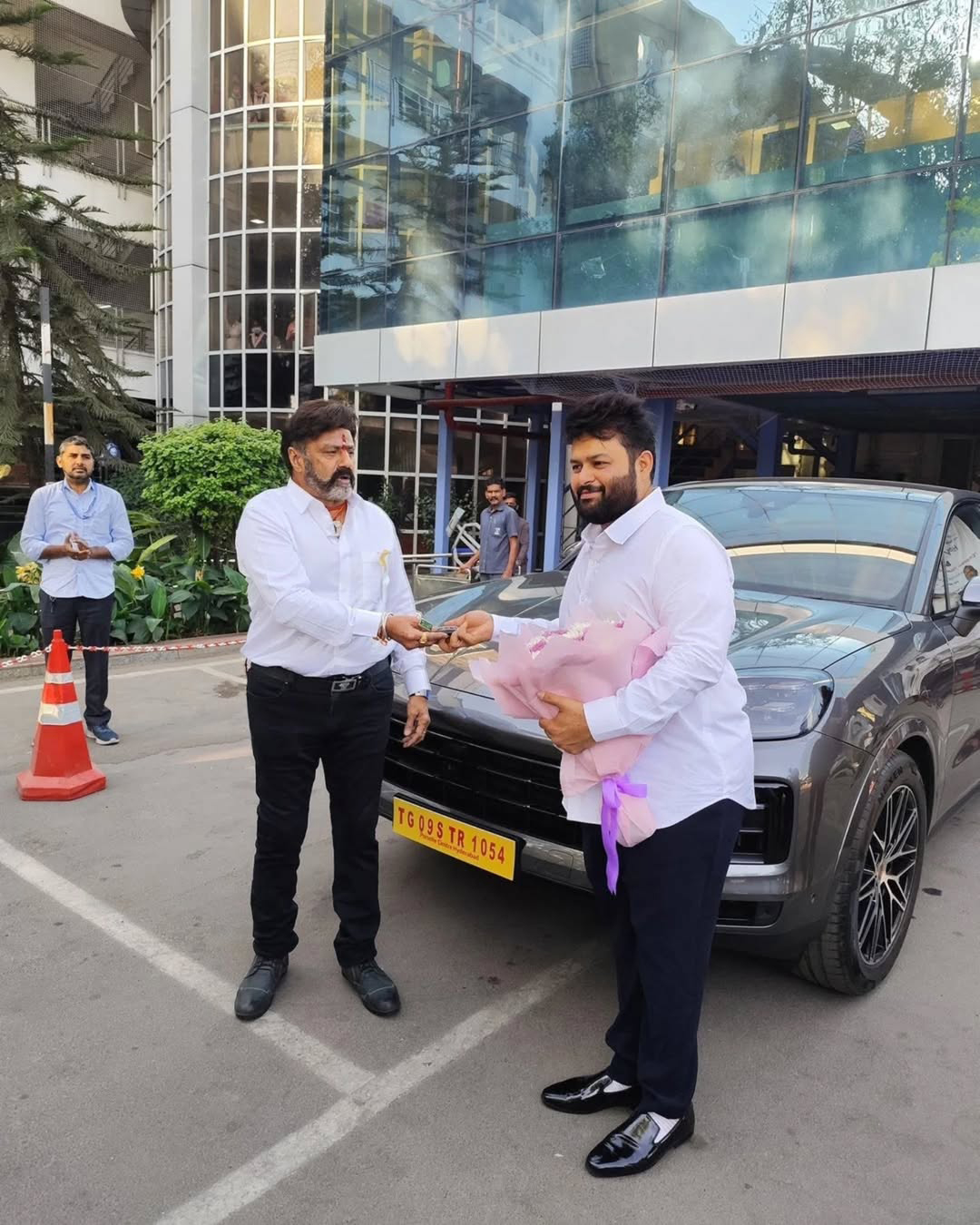 Nandamuri Balakrishna Gifted Thaman S With A Grand Porsche