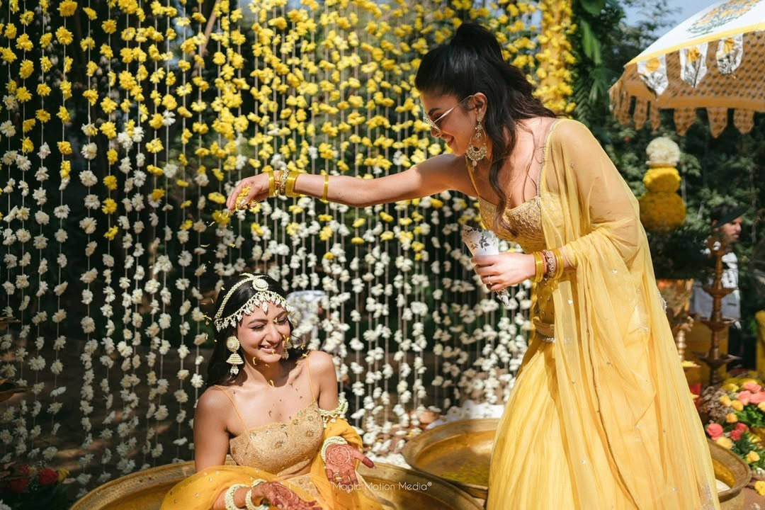 Neelam & Siddharth Kapoor Funfilled Haldi Ceremony Function Photos