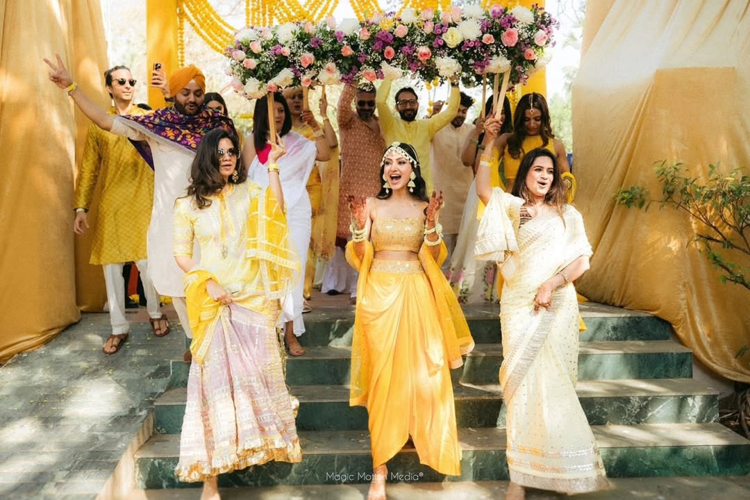 Neelam & Siddharth Kapoor Funfilled Haldi Ceremony Function Photos