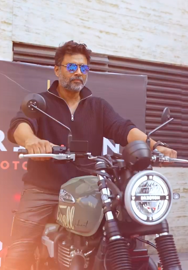 R. Madhavan Becomes First Indian to Own Brixton Cromwell 1200 Motorcycle with Personalized Touch