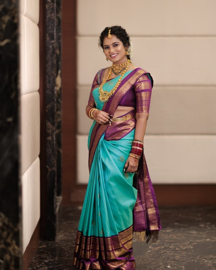 Ramya Pandian’s Stunning Traditional Saree Look – Bridal Elegance & Style