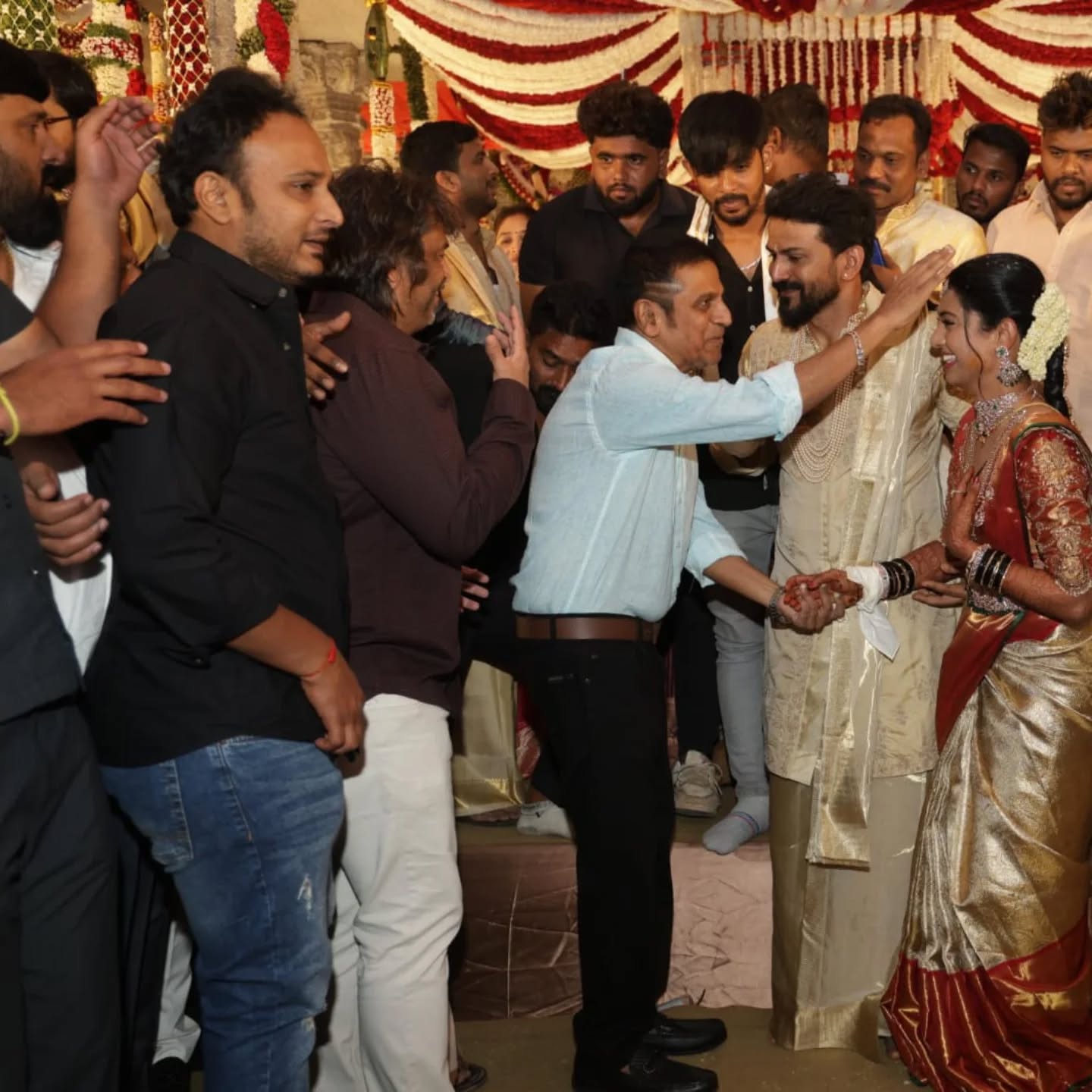 Shivarajkumar attended Dhananjay and Dhanyatha's wedding in Mysore