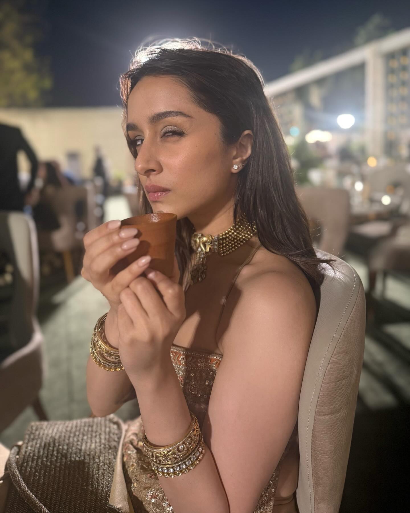 Shraddha Kapoor Relishes Pani Puri at Friend's Wedding: A Fun-filled Celebration