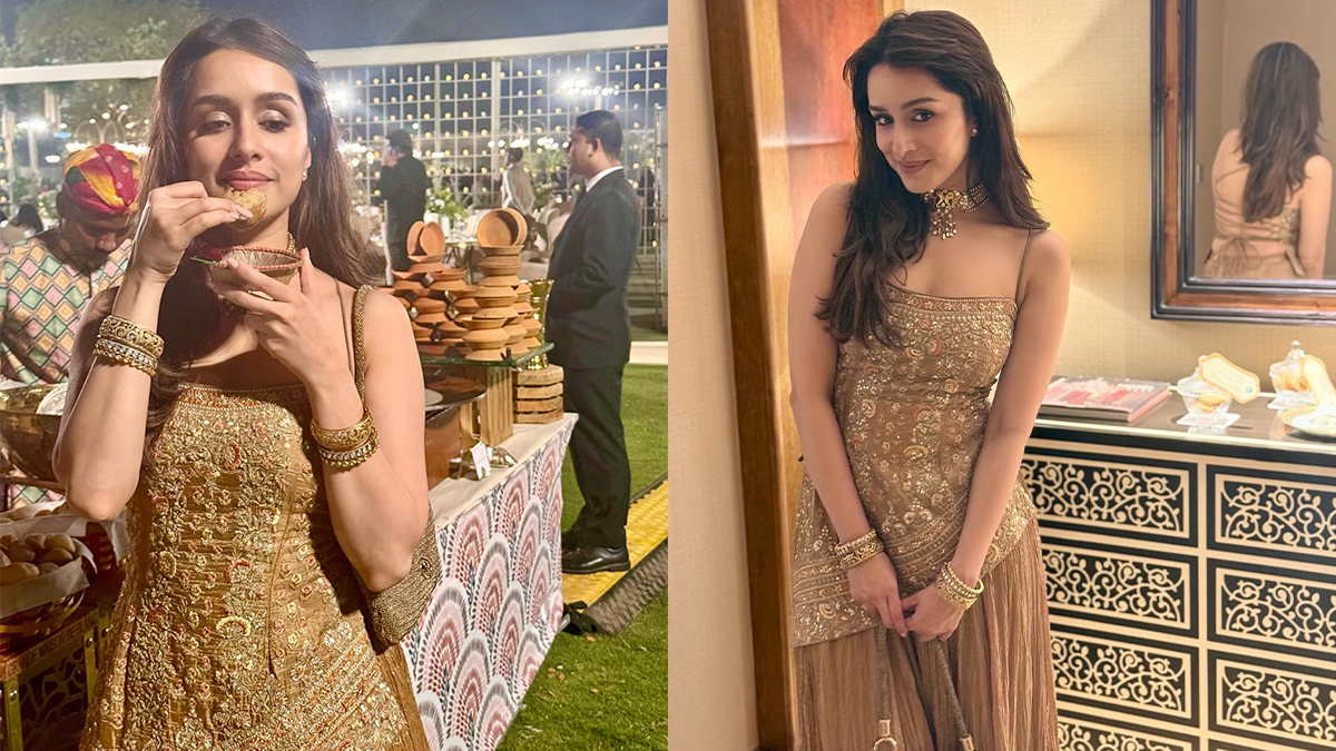 Shraddha Kapoor Relishes Pani Puri at Friend's Wedding: A Fun-filled Celebration