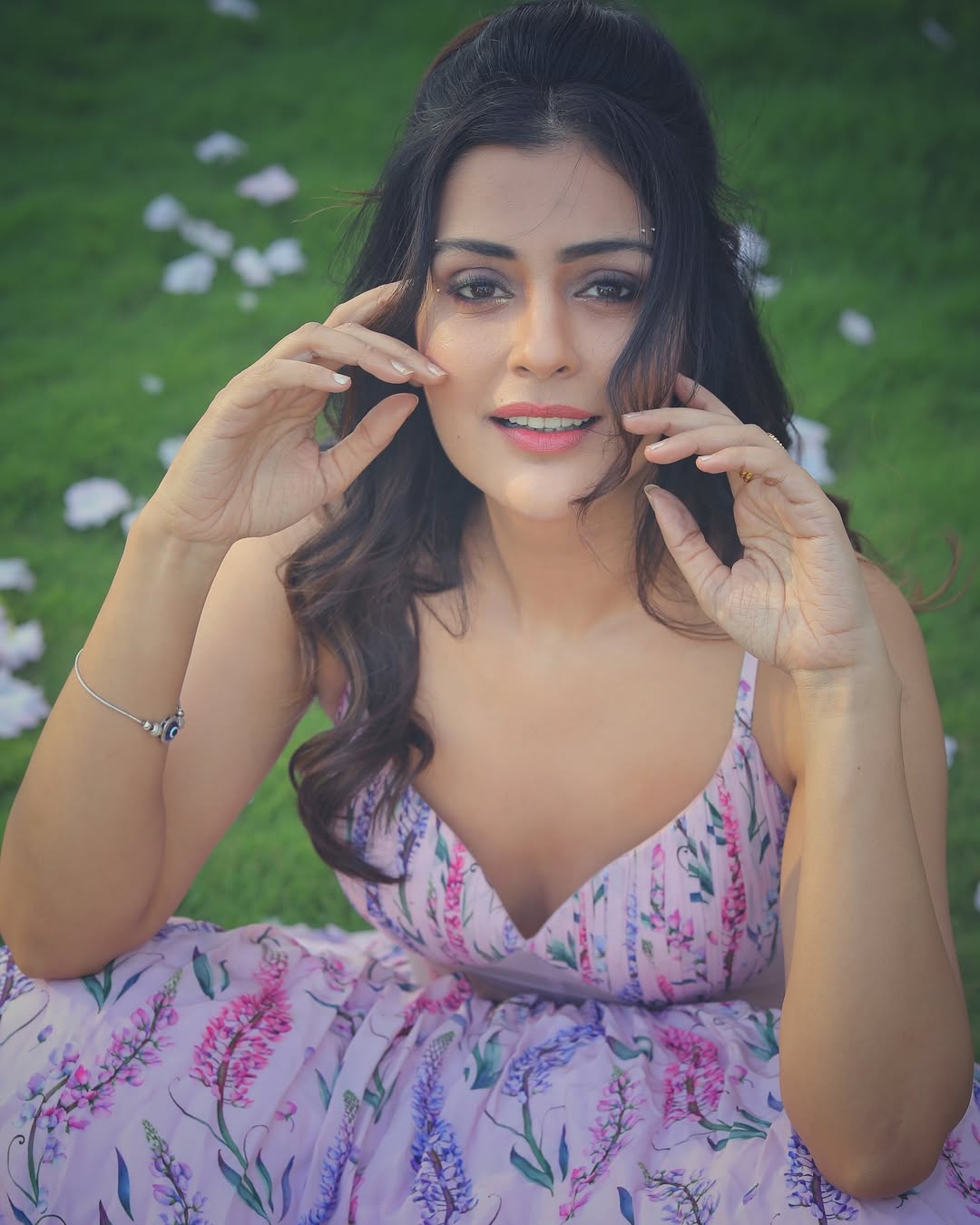 Actress Payal Rajput floral dress