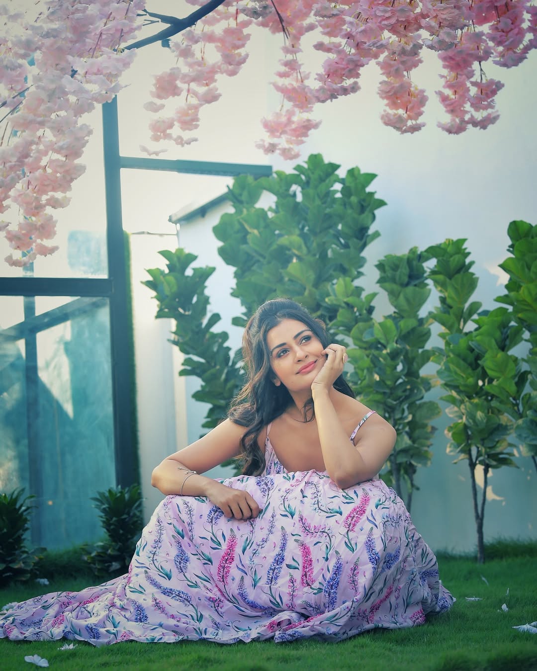 Actress Payal Rajput floral dress