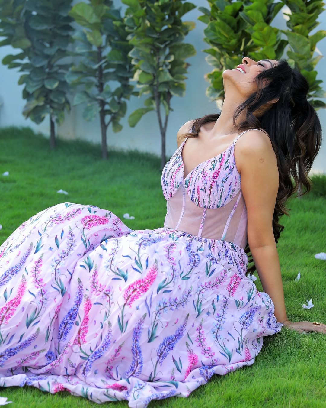 Actress Payal Rajput floral dress