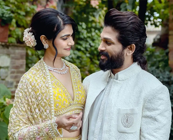 Allu Arjun and Sneha Reddy