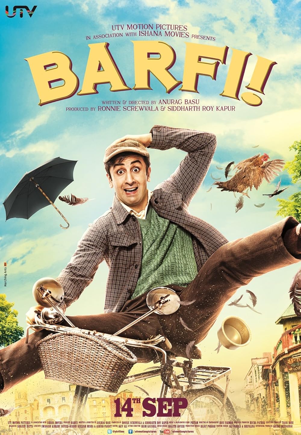 Barfi!: Available on Netflix, this film celebrates innocence and unconditional love, telling the story of Barfi