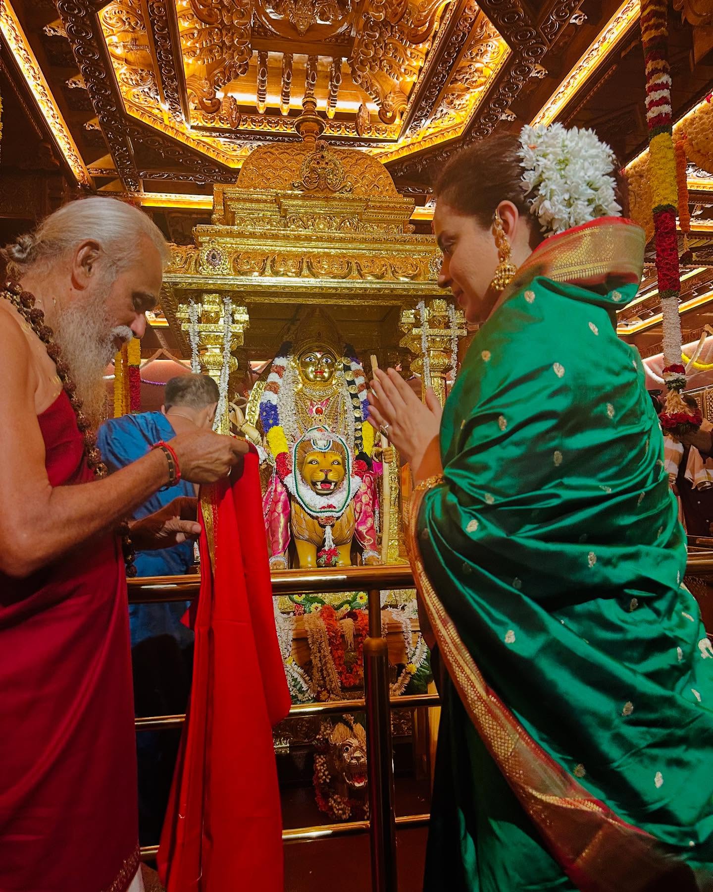 Actress and MP Kangana Ranaut visits kateel and kapu temples