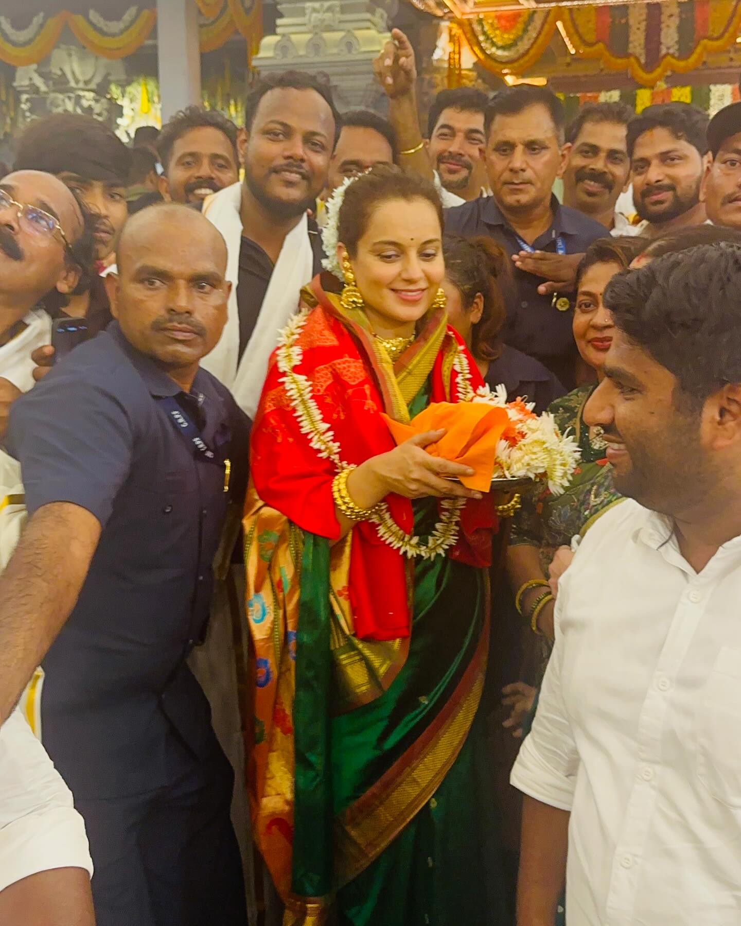 Actress and MP Kangana Ranaut visits kateel and kapu temples