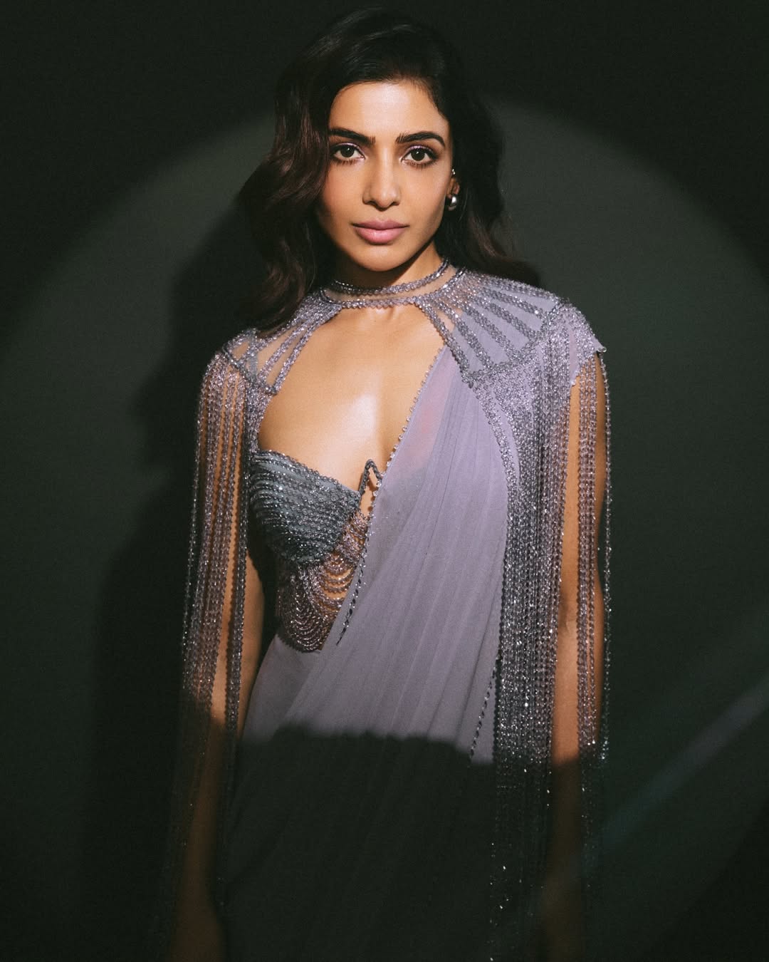 Actress Samantha Ruth Prabhu’s Ethereal Lilac Saree
